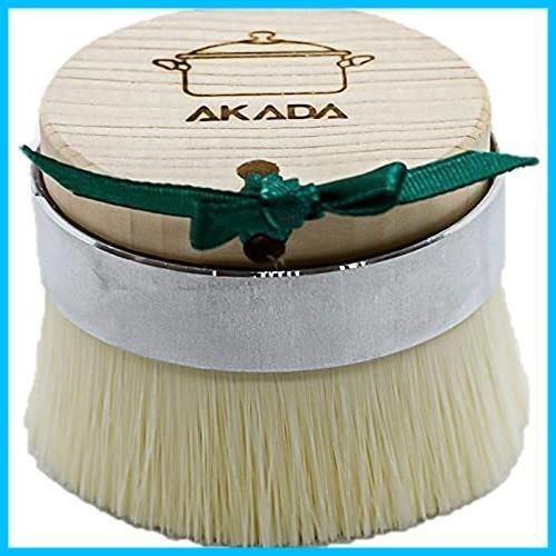 在庫処分 キッチンブラシ 食器洗い たわし AKADA スポンジ 傷防止 細アクリル繊維 豚毛 ひのき 衛生的 サステナブル フライパン ざる まな板を洗うのに最適