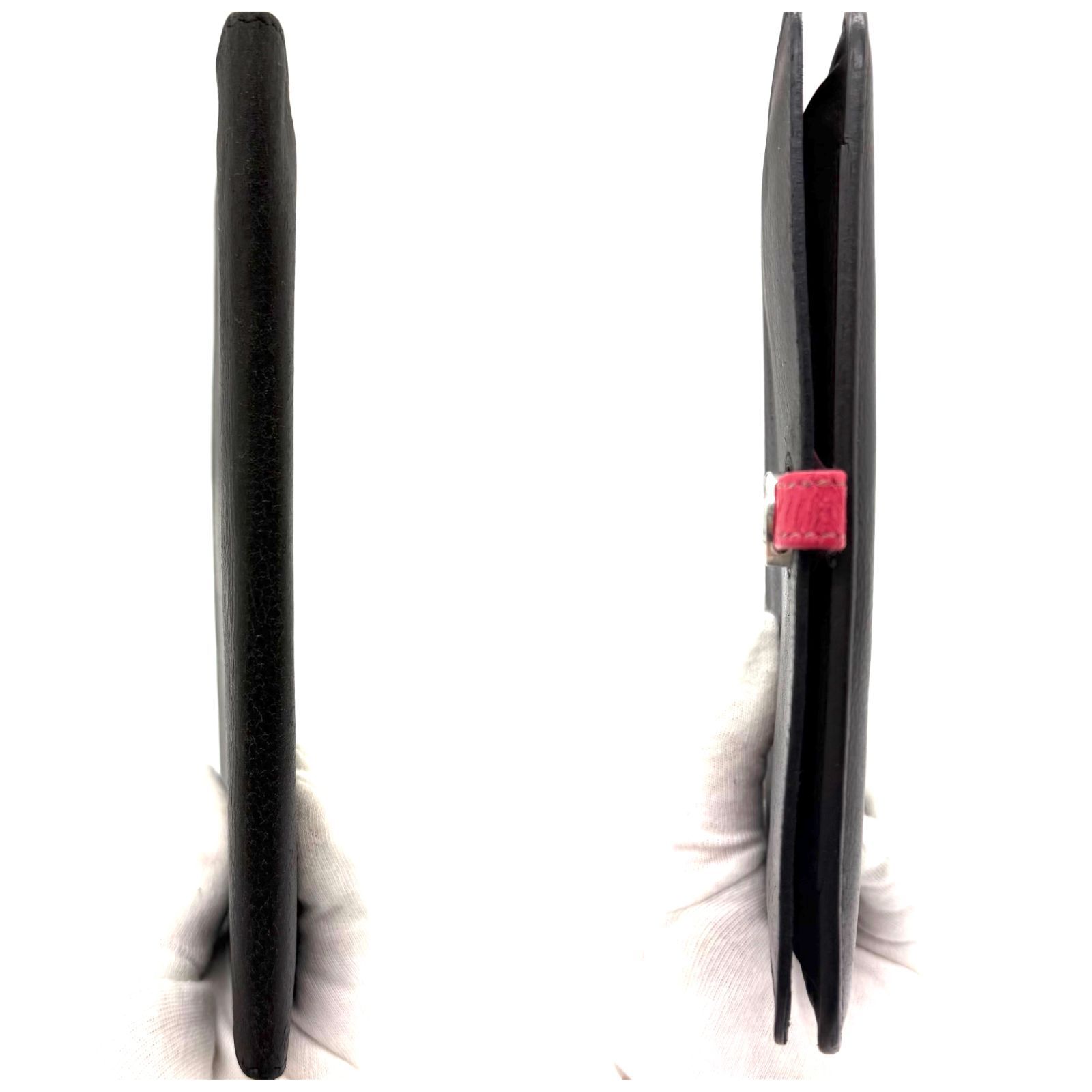 エルメス ドゴンデュオ バイカラー HERMES 二つ折り財布 ダーク  