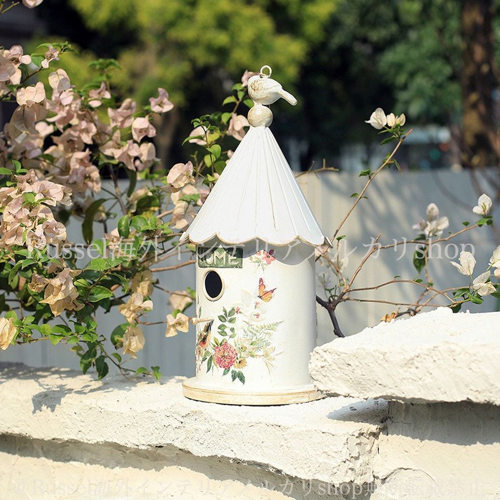 ガーデンオブジェ バードハウス 樹脂 鳥の巣 ガーデンオーナメント