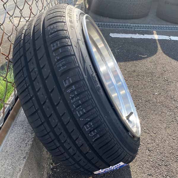 【日替わりセール】 15インチ 8J ±0 PCD 100 114.3 4穴 タイヤホイール4本セット 165|50R15 165|55R15 軽 軽トラ 軽バン ローダウン車 旧車 深リム 段リム 艶黒 【即納】