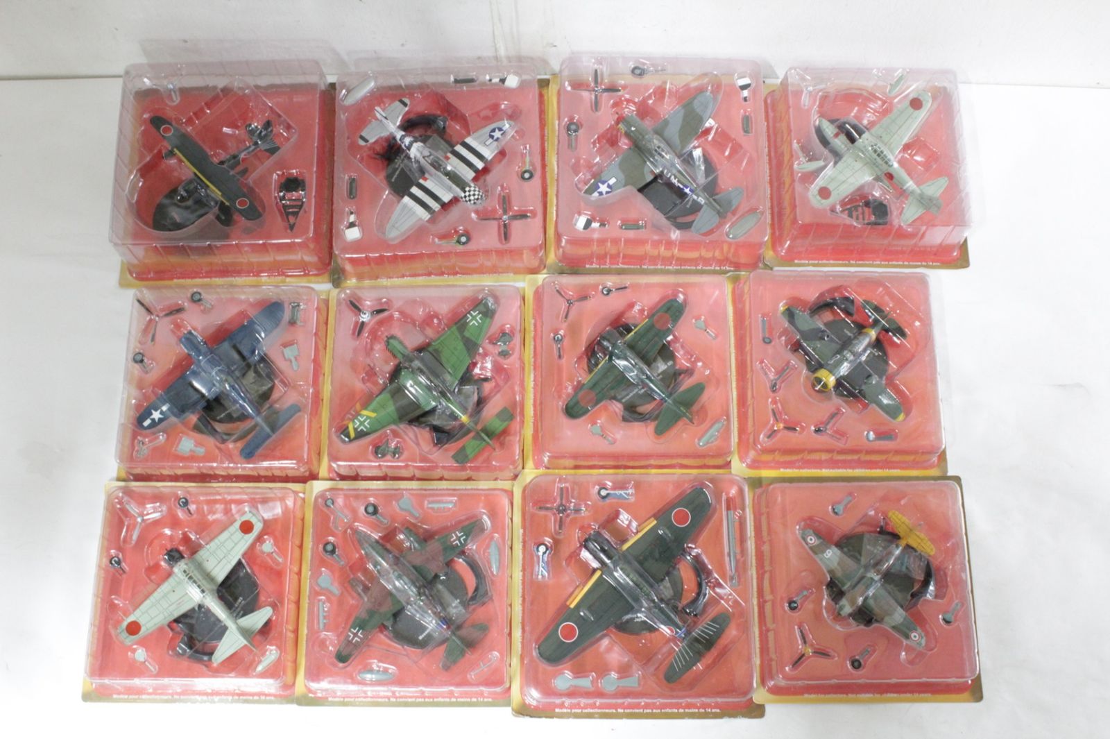 多数 デアゴスティーニ 第二次世界大戦 機 59台セット 戦闘機 飛行機 模型 フィギュア ホビー IT7ZZ9G9M452 -D-B27-byebye