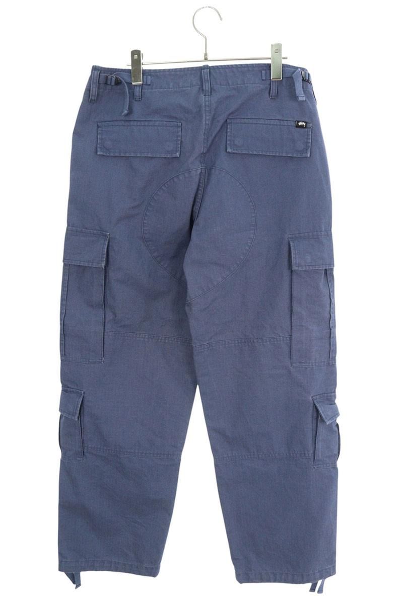 STUSSY リップストップカーゴパンツペンキ ビンテージ加工