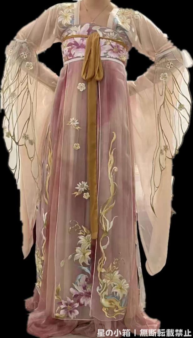 2025 豪華刺繍 漢服 かんふく 古風衣装 レトロ風 中華ロリータ コスプレ ワンピース 唐装 仙女服 中華風 美しい刺繍 撮影会 舞台演出 推し活 仮装 HF 304