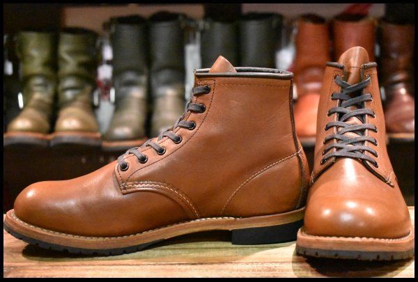 【8D 良品 15年】レッドウィング 9016 ベックマン 茶 シガー フェザーストーン 編み上げ レースアップ ブーツ redwing HOPESMORE【FA285】