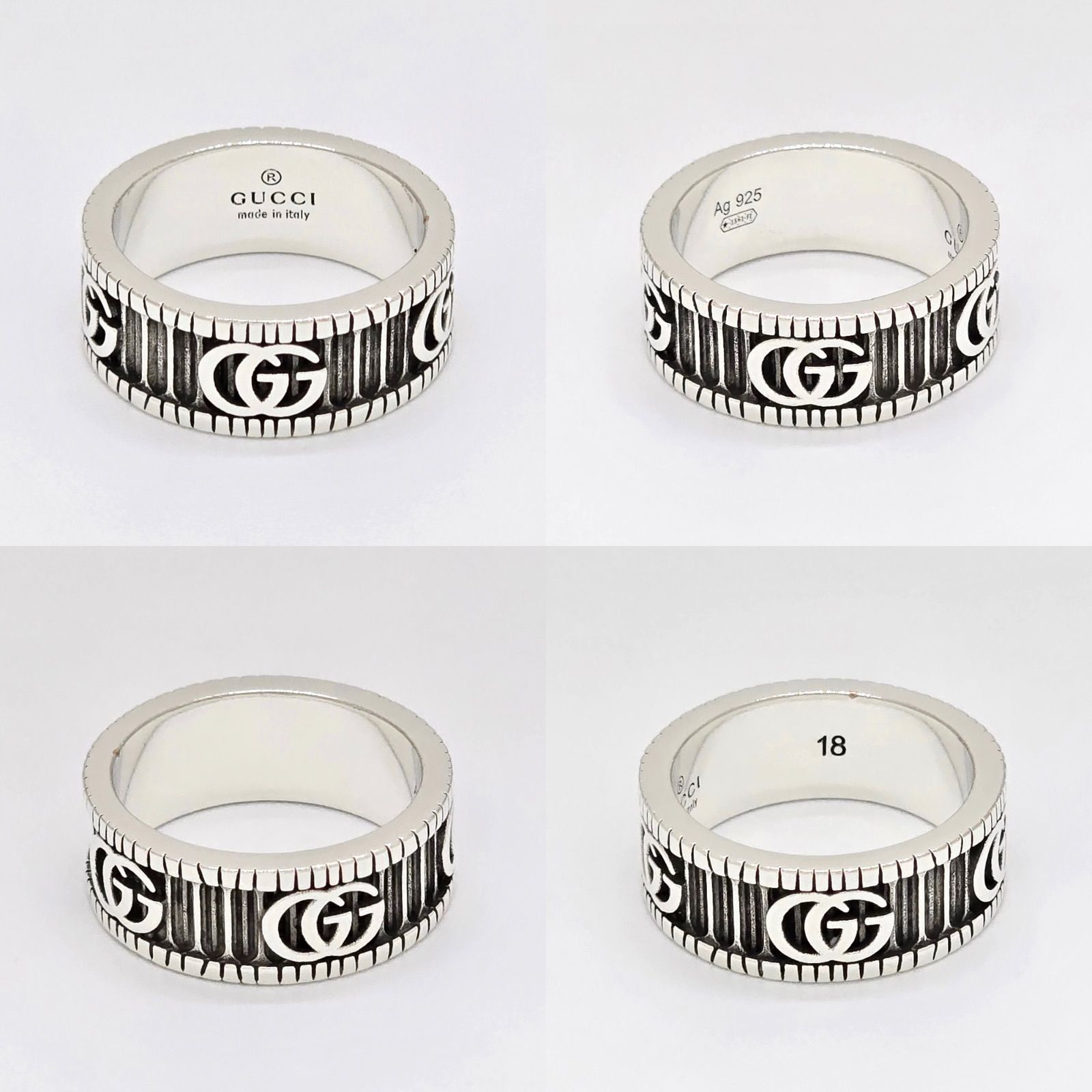 GUCCIダブルGワイドリング 18号 GUCCIダブルGワイドリング 18号 GUCCI