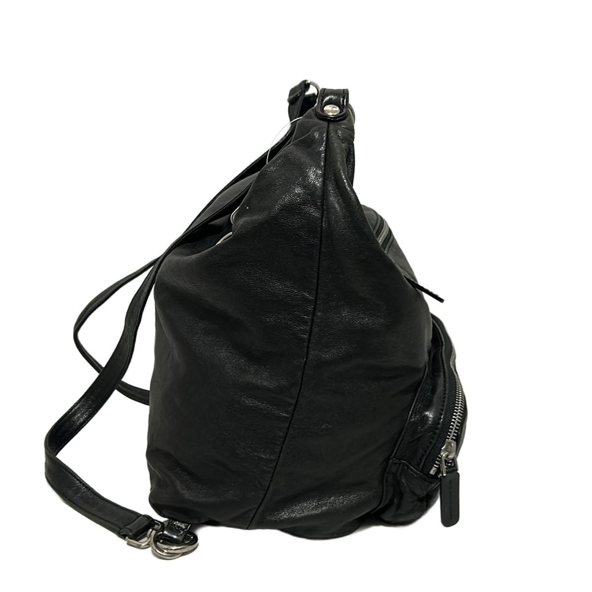美品 MARNI マルニ ナップサック ラムレザー ブラック リュック 2WAY MARNI(マルニ) リュックサック美品 - 黒 レザー - メルカリ