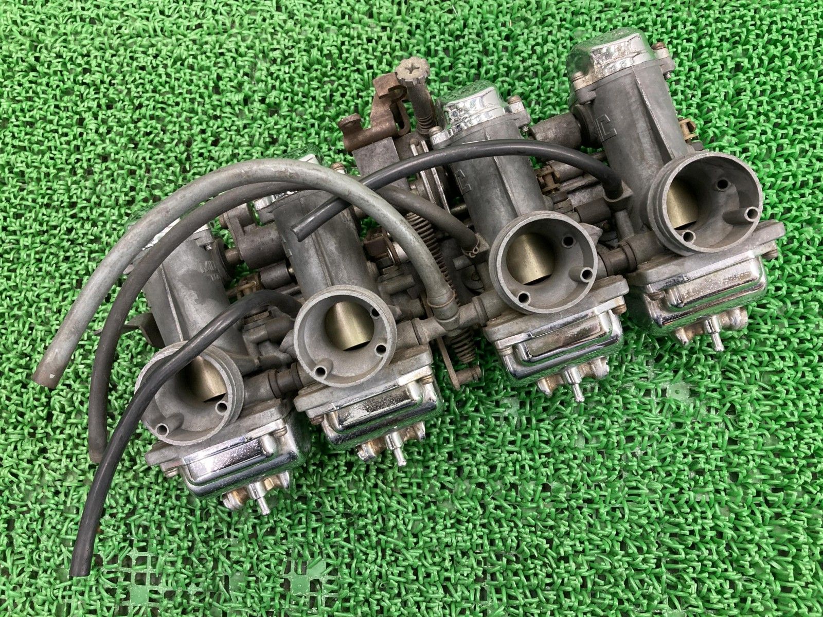 GS750E キャブレター 450 80 スズキ 純正 バイク 部品 当時物 強制開閉