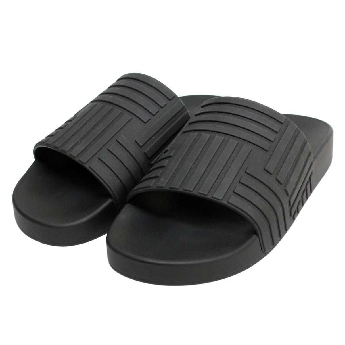 3 BOTTEGA VENETA ボッテガヴェネタ 690105 V1060 1000 ブラック サンダル シャワーサンダル size 39