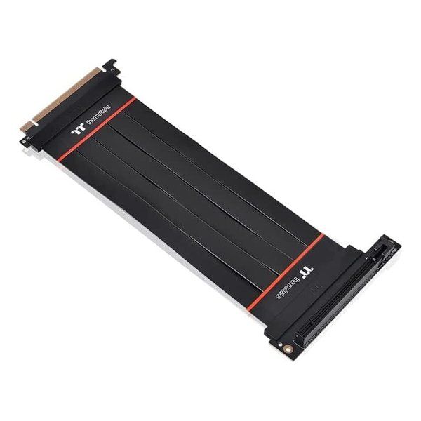 【新品･翌営業日出荷】Thermaltake  サーマルテイク 90度アダプター付きライザーケーブルPCI Express Extender 90Cable PCI-E4.0 200mm AC-060-CO1OTN-C2 (2573457)