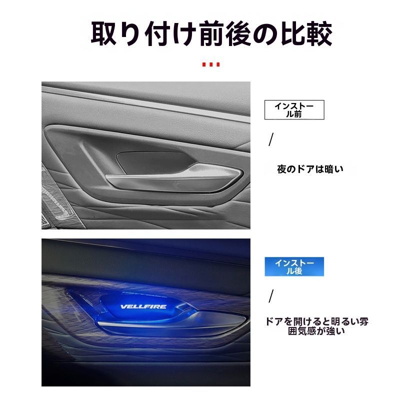 送料無料】15-24年アルファード/ヴェルファイア専用ドアハンドル