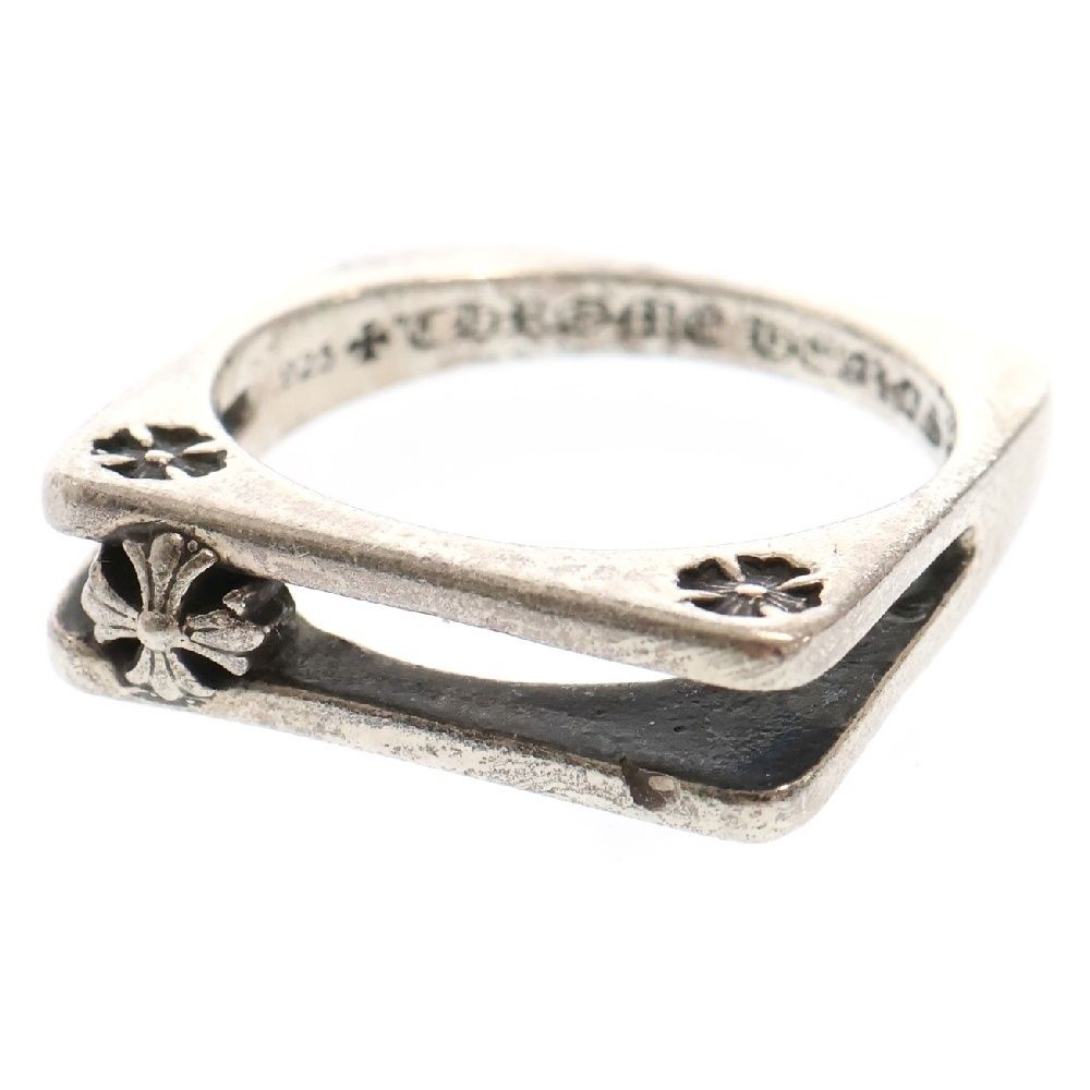 CHROME HEARTS クロムハーツ スクエア CHプラス リング シルバー