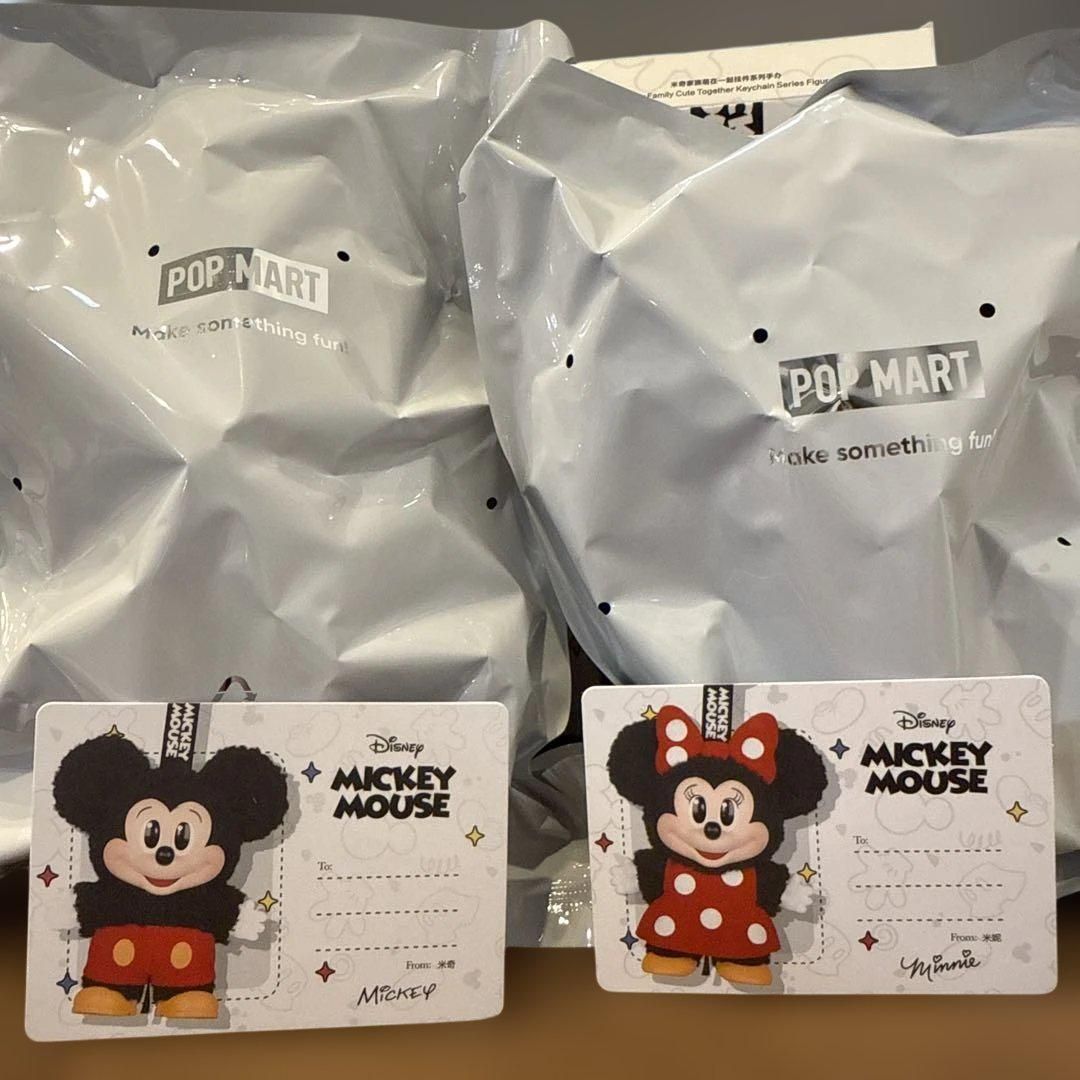 新品未使用 ポップマート ミッキー ミニー カップルセット 2点