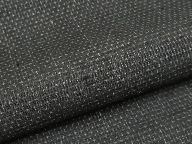 平和屋本店□ 紬屋吉平 本場塩沢結城 反物 着尺 蚊絣 証紙・共箱付き  