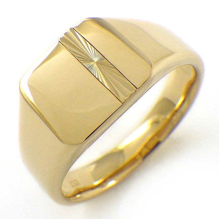 リング スクエア ギョーシェ ライン ソレイユ K18YG 15号 - メルカリ 