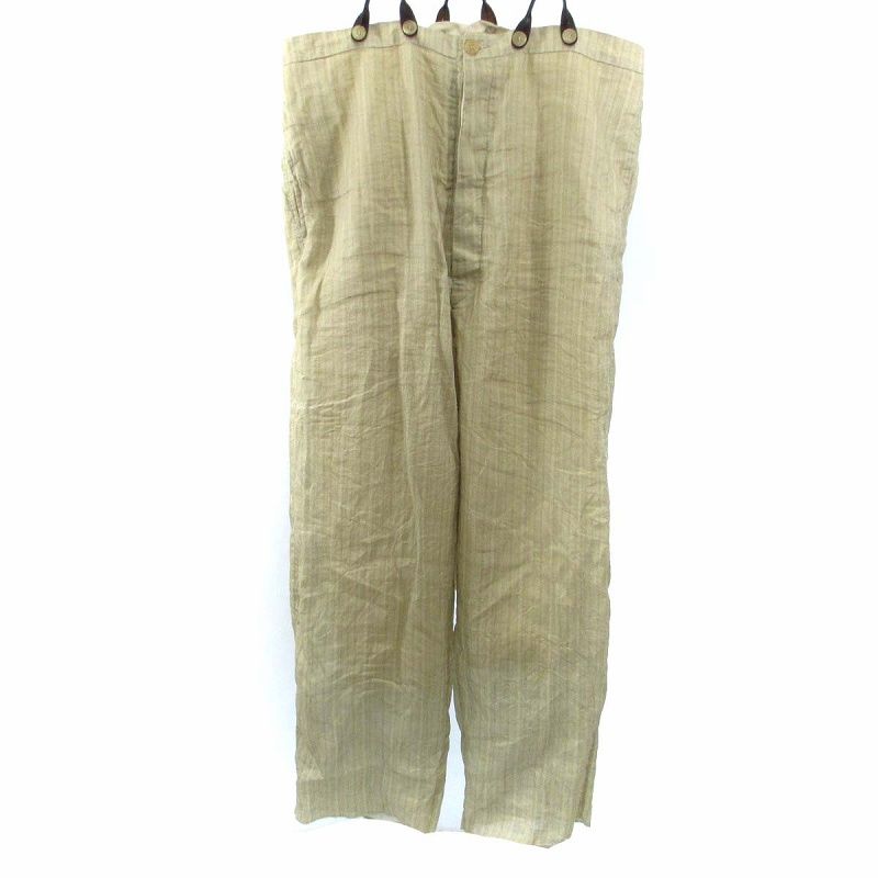 ポールハーデン サスペンダーパンツ Paul Harnden leather