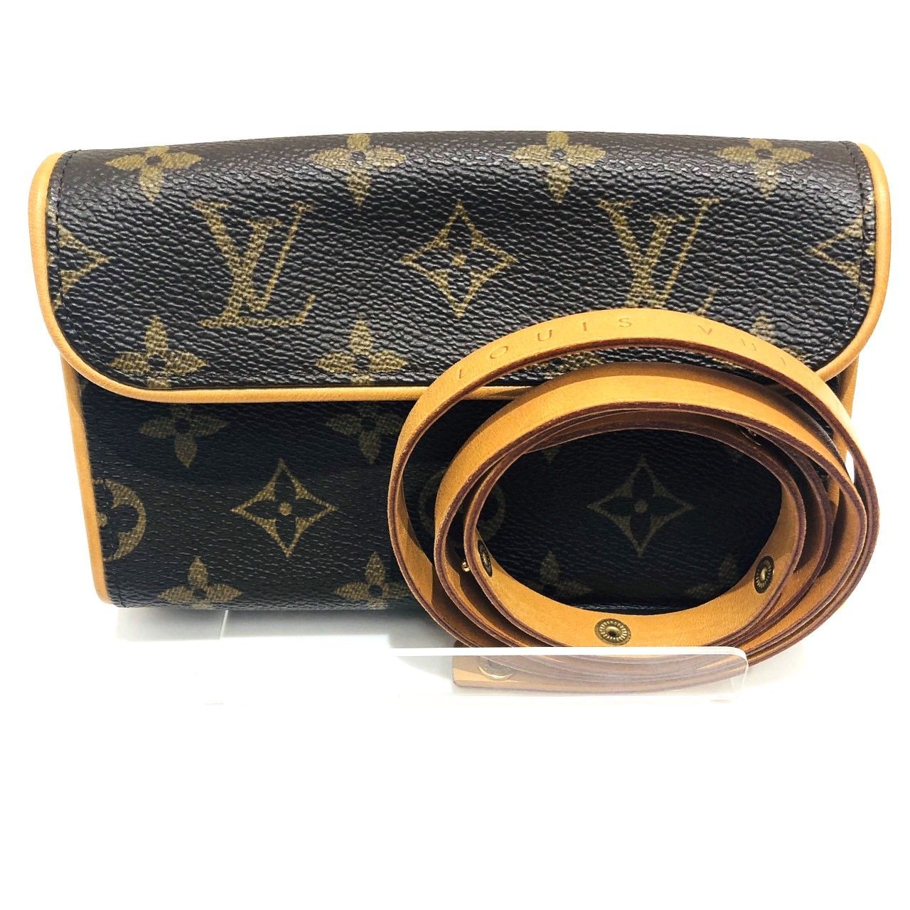 ルイヴィトン LOUIS VUITTON ポシェットフロランティーヌ M51855 モノグラム ウエストバッグ ブラウン系 レザー レディース 005771