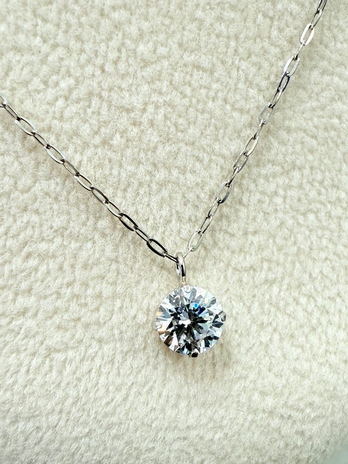☆ラボグロウンダイヤモンドネックレス ☆Dカラー ☆VVS2 ☆0.53ct 