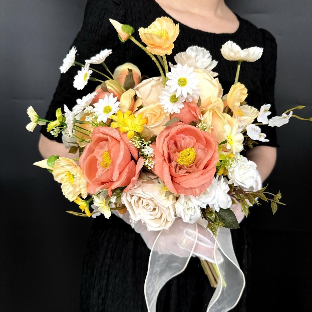 ウェディングブーケ　造花　ブーケ　アーティフィシャルフラワー　結婚式 高級 アーティフィシャルフラワーブーケ F41 造花ブーケ ウェディング