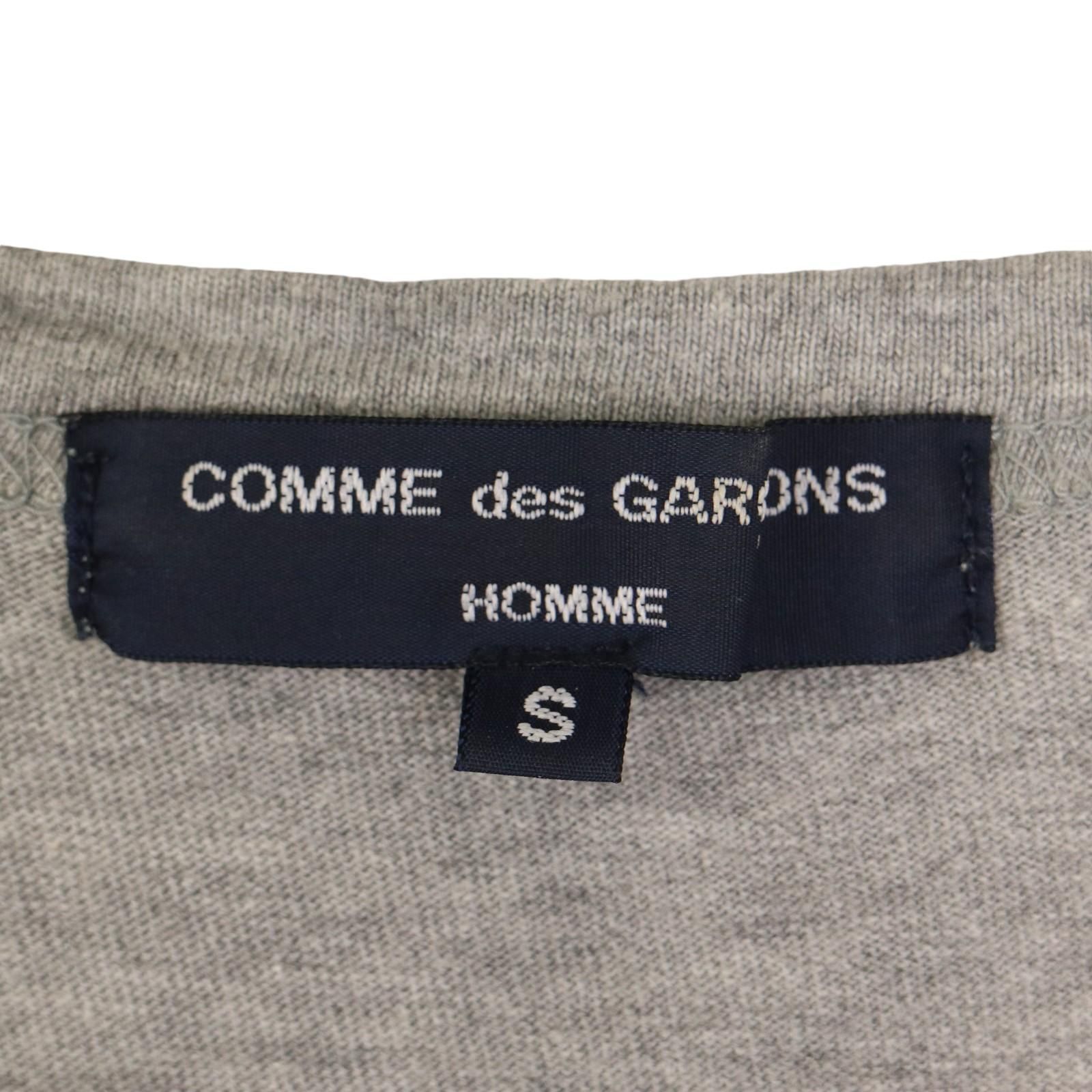 COMME des GARCONS HOMME コム デ ギャルソン オム クルーネック 異素材切り替え ロングスリーブ Tシャツ 長袖 カットソー HA-T006 AD2007 表記サイズS　【2410】