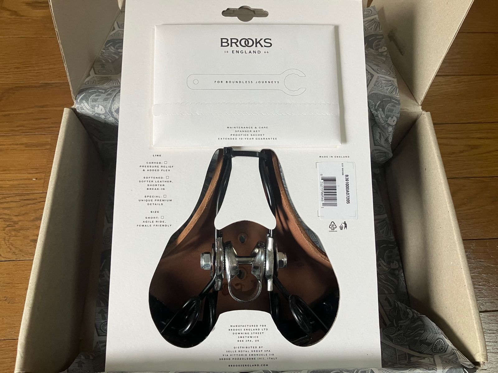 Brooks B72 black ブルックス ブラック73mm - パーツ