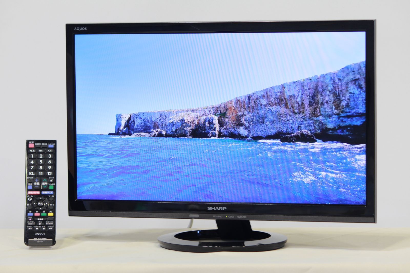 SHARP 22V型 液晶 テレビ AQUOS LC-22K30-W - テレビ