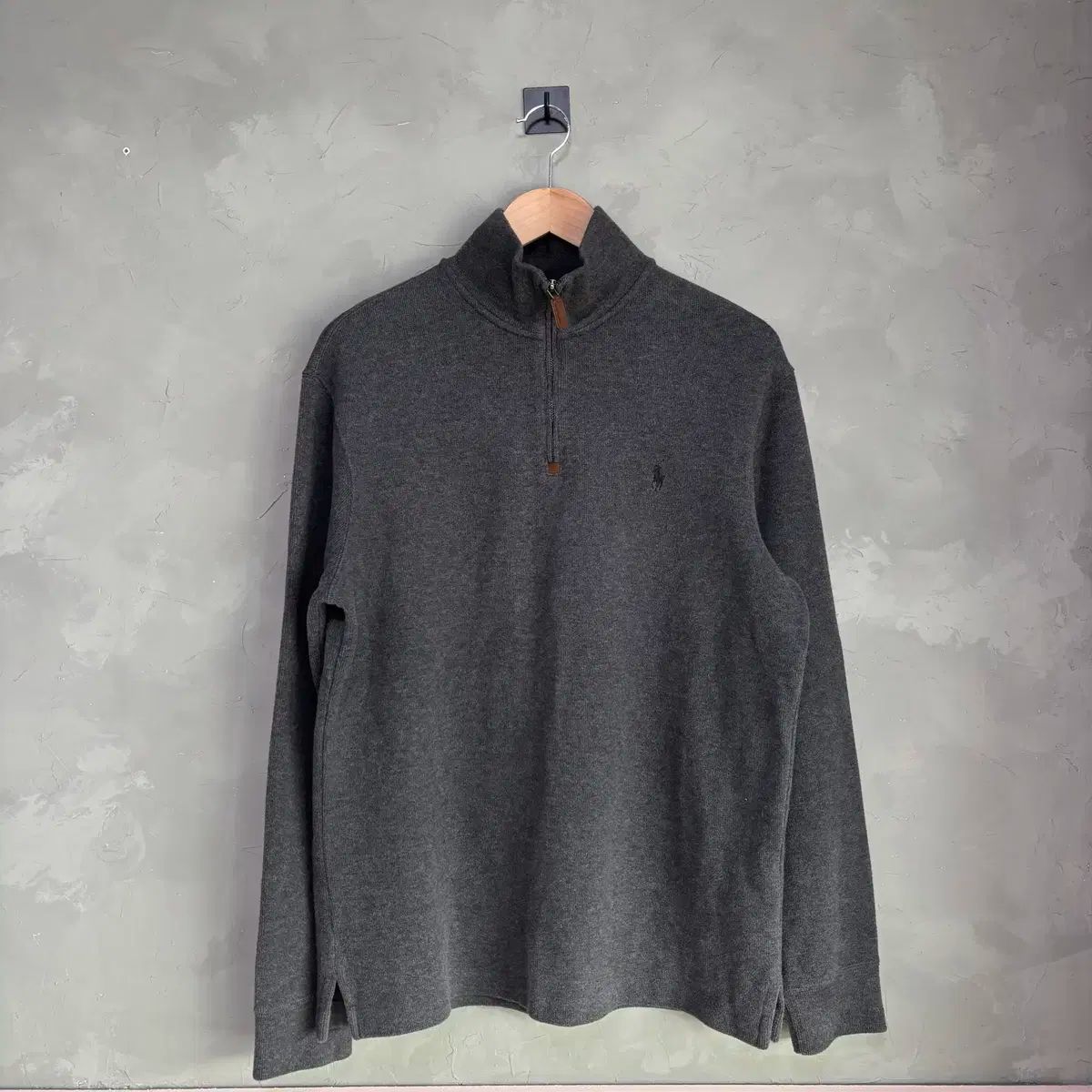 ポロ Ralph Lauren(ラルフローレン) ニット セーター ハーフジップ グレー