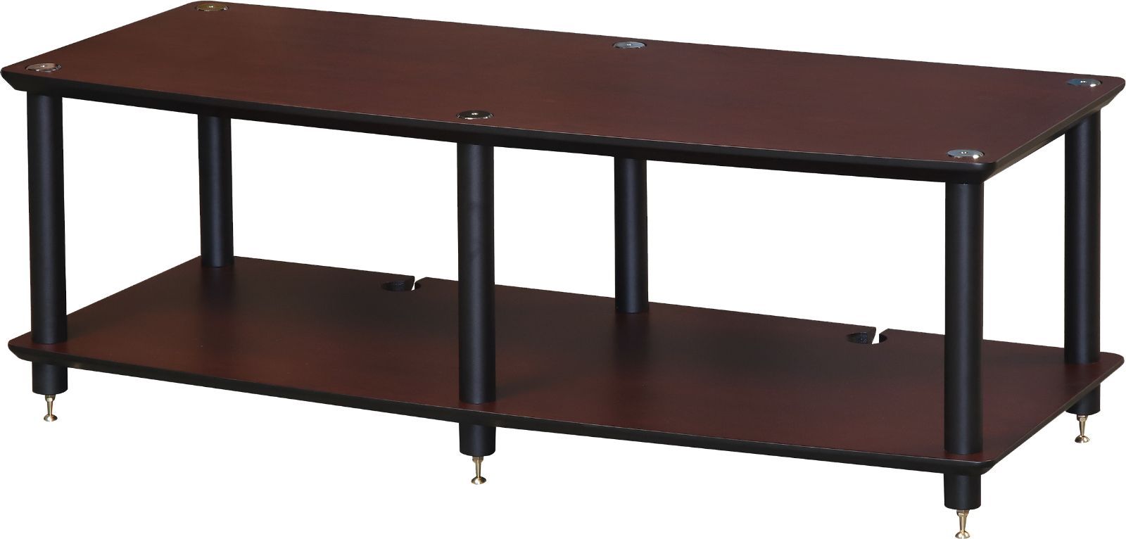 Ai02DB 幅1137mm奥行474mm 棚板ダークチェリー支柱ブラック Ai02シリーズ オーディオラック Sound Magic サウンドマジック