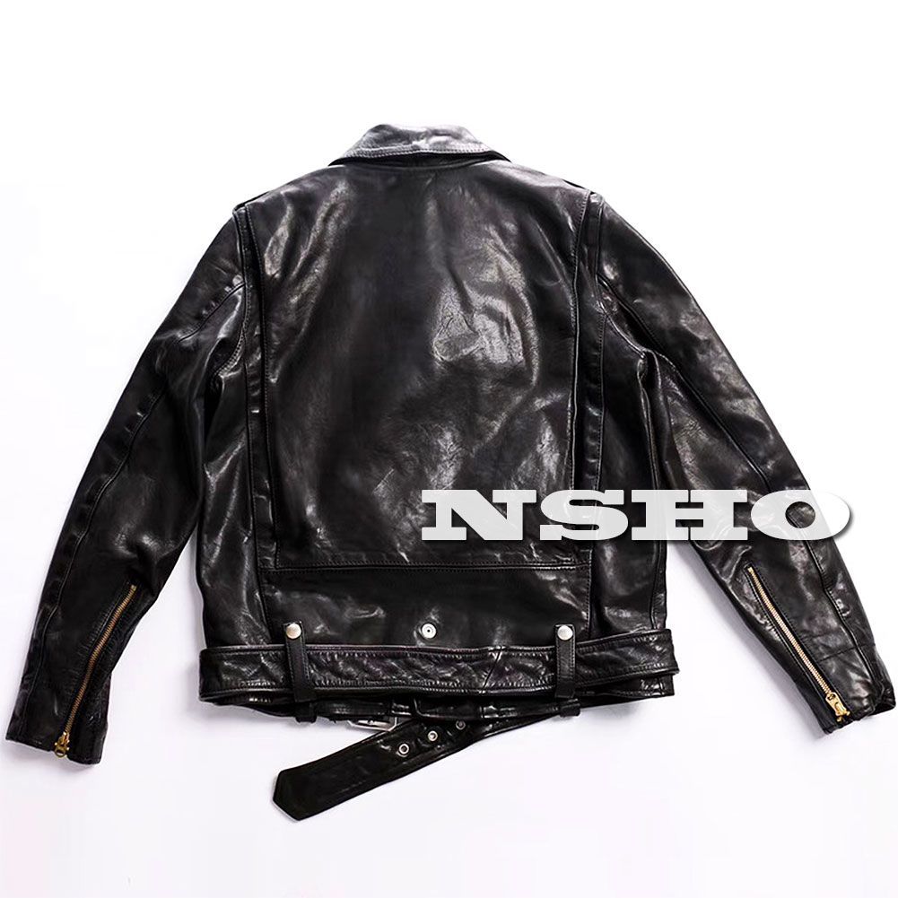 極美品■ディースクエアード　馬革　ホースハイド　レザージャケット　黒　40 極美品□ディースクエアード 馬革 ホースハイド レザージャケット 黒