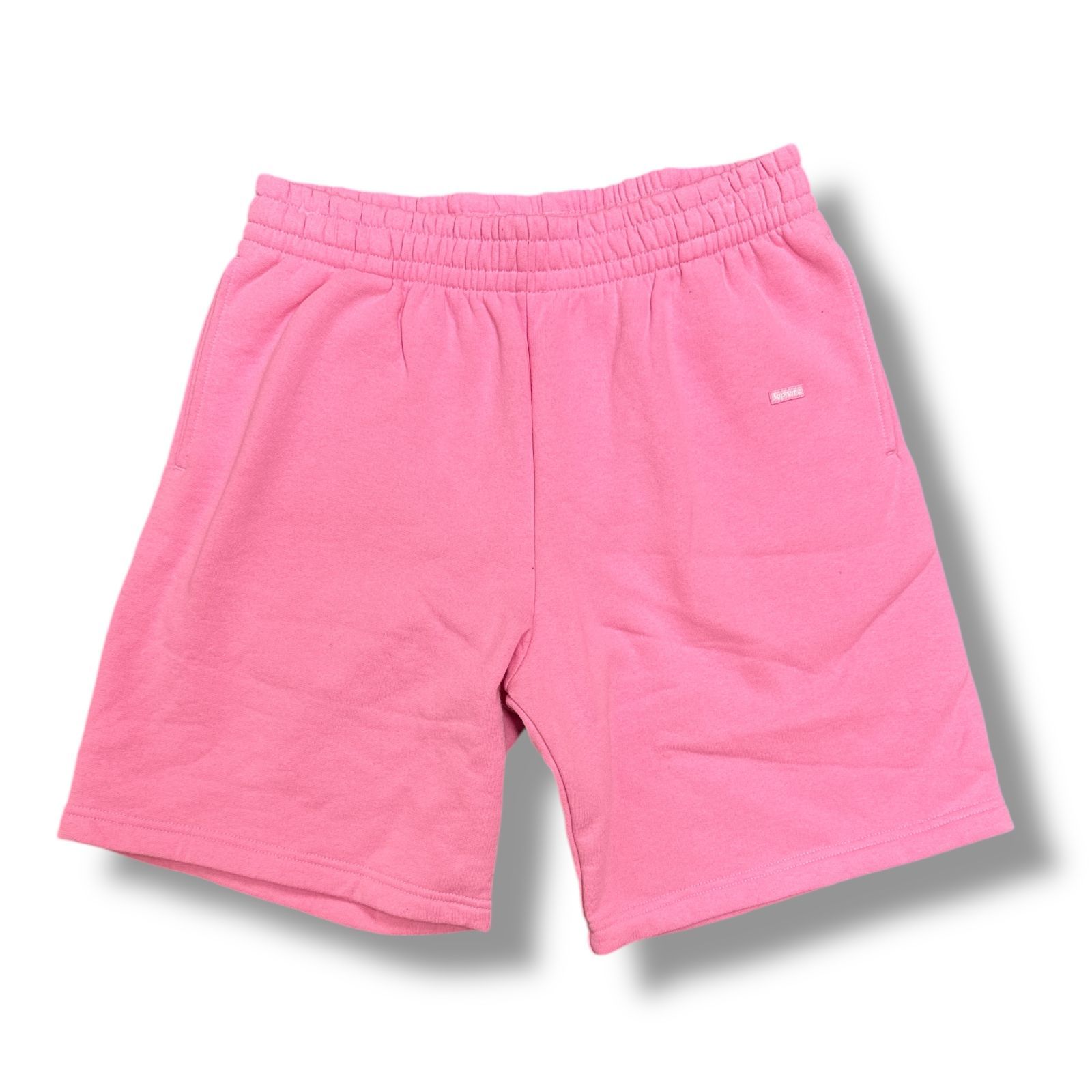 正規 Supreme 23AW Small Box Sweatshort スモール ボックス スウェットショーツ ハーフパンツ シュプリーム ピンク S 77649A7