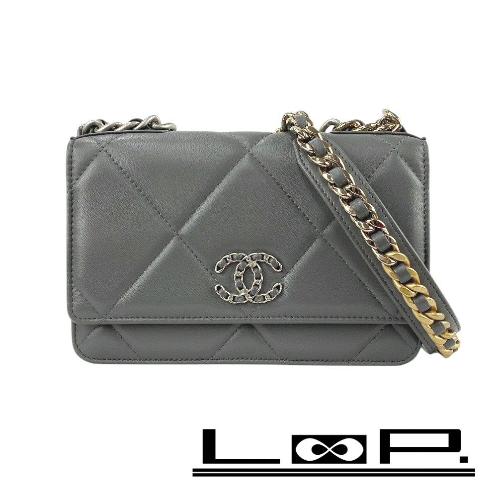 □美品□ シャネル 19 チェーンウォレット ショルダーウォレット 