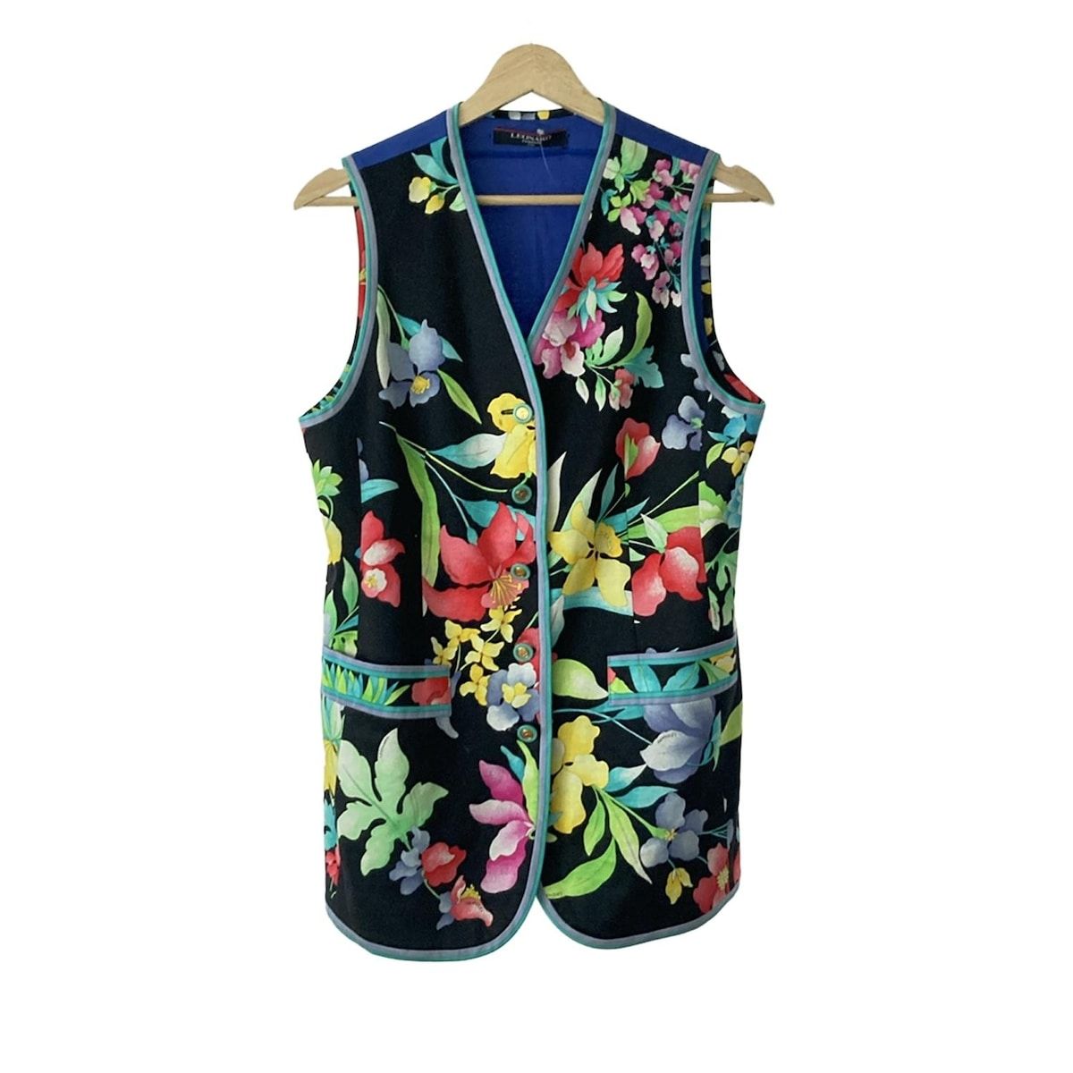 レオナールファッション 半袖花柄 レオナール ファッション カットソー