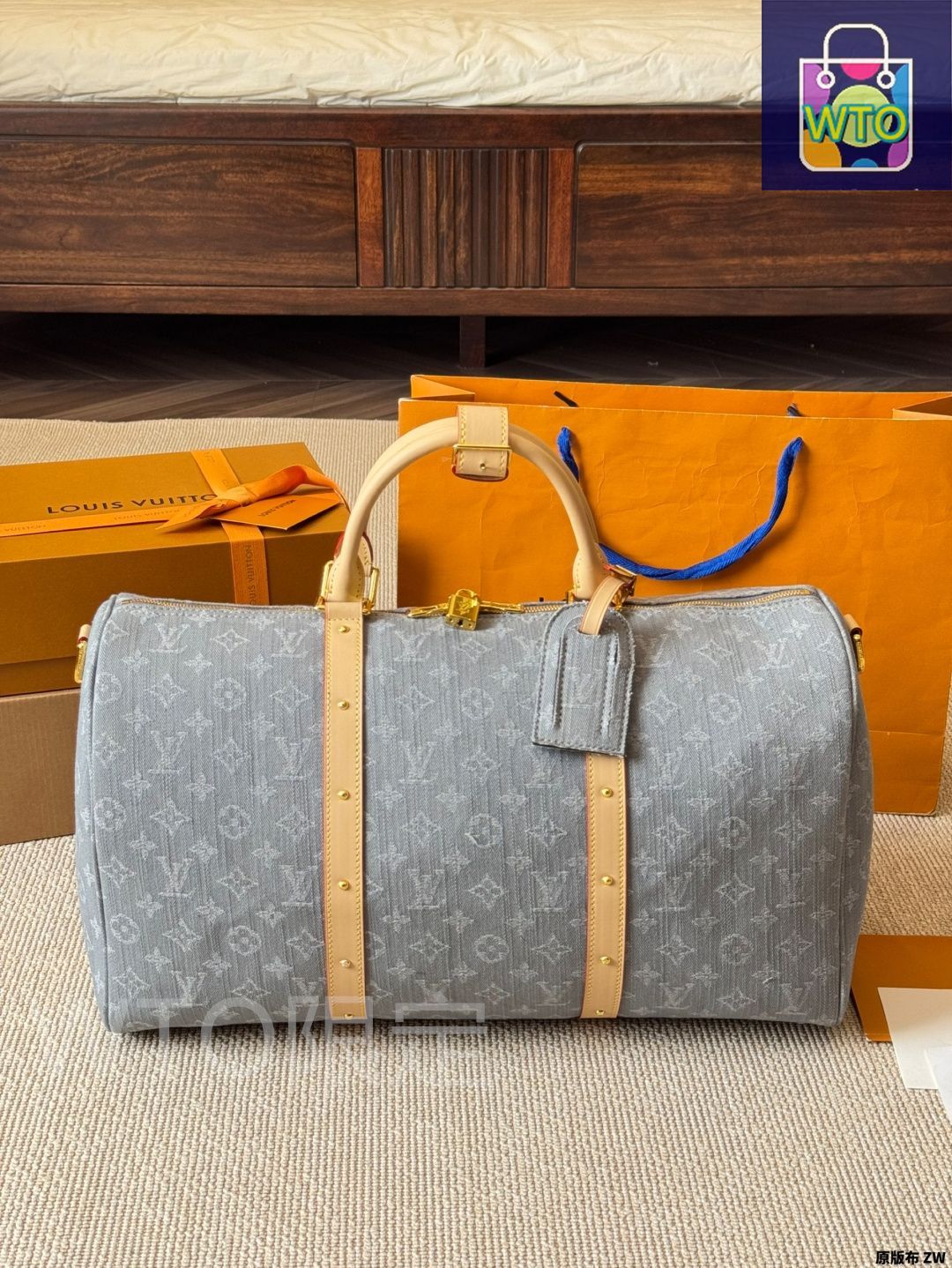今日 LV Keepall Bandouli?re 45 ヴィンテージ トラベルバッグ-WTO輸入4