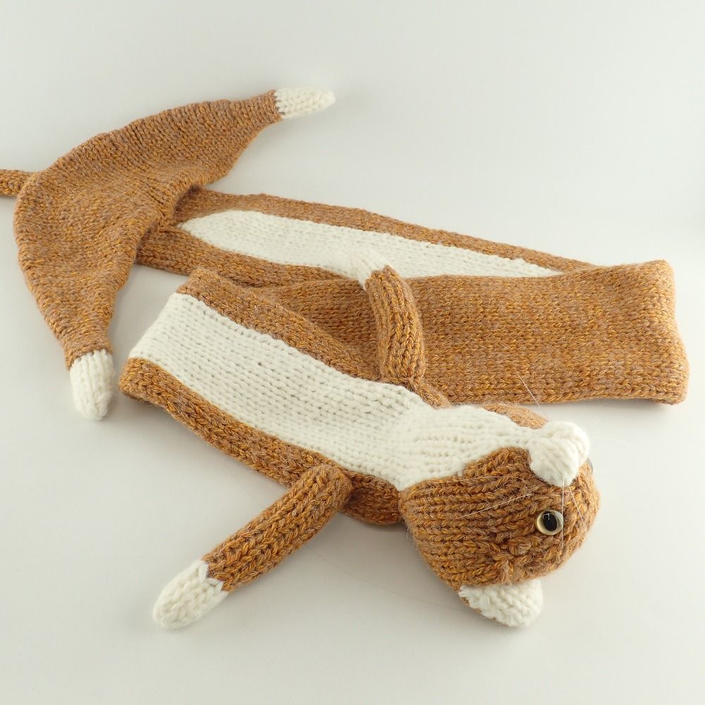 doublet STUFFED CAT HAND-KNITTING SCARF - www.buyfromhill.com