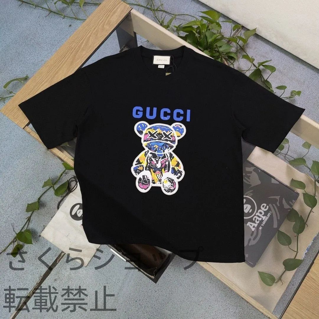 GUCCI グッチ/着ぐるみベア/カジュアルゆったり半袖Tシャツ、男女共通pl521 - メルカリ