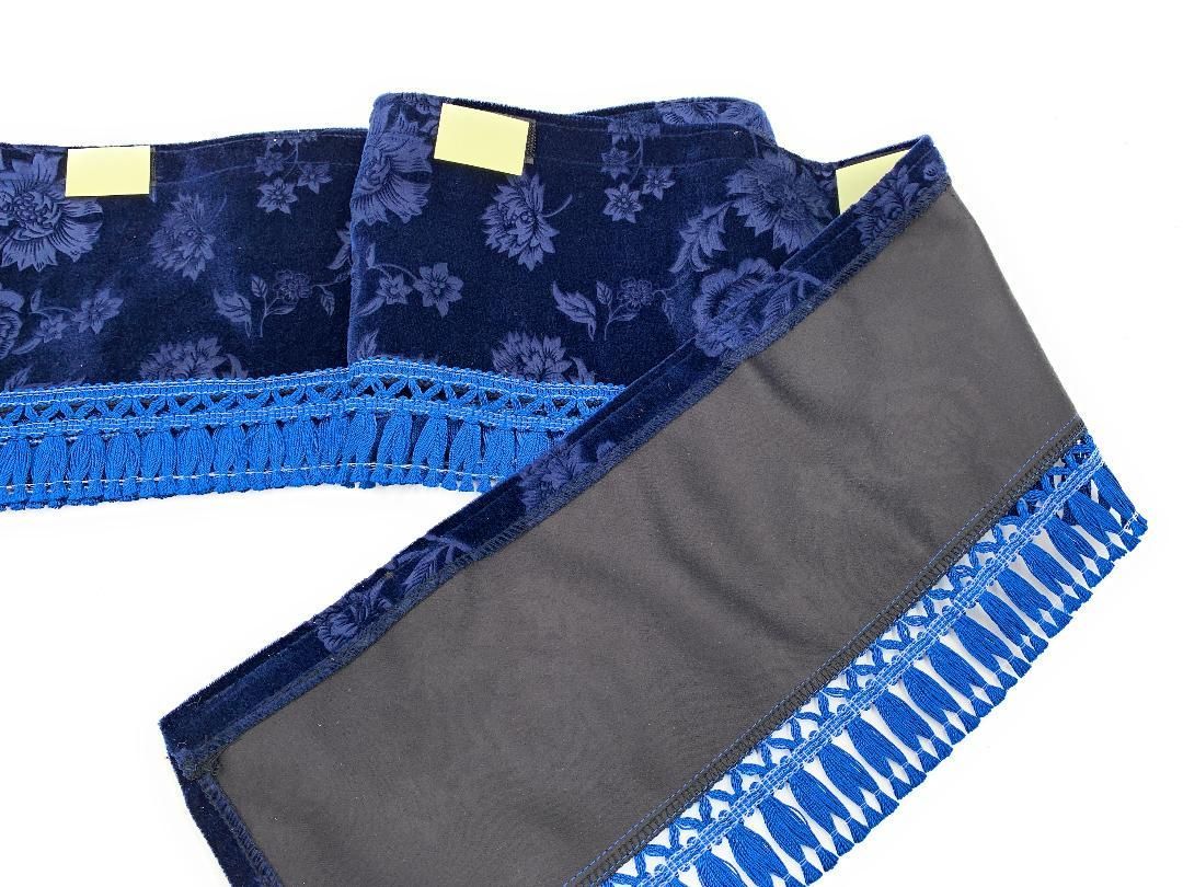 金華山 チンチラネイビー 金華山フロントカーテン2.2m トラック用