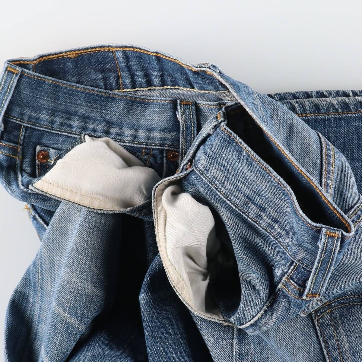 ストレートデニムパンツ レディースL