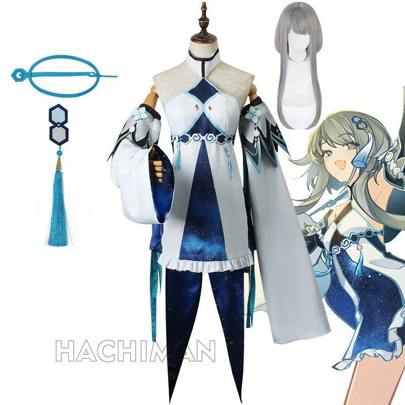 2025 原神 ピンばあや コスプレ衣装 ウィッグ付き カツラ げんしん ヒロイン Madame Ping コスチューム 制服 大人 子供 cosplay イベント