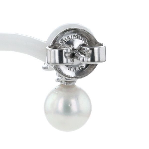 MIKIMOTO ミキモト K18WG ホワイトゴールド ピアス アコヤ真珠 5.6mm パール ダイヤモンド 花 フラワー スイング【新品仕上済】【zz】【中古】  - メルカリ