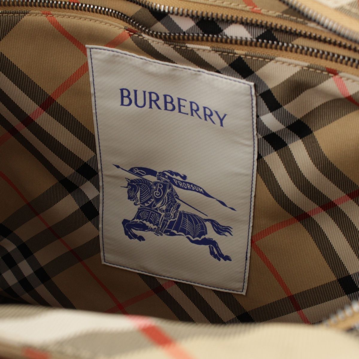 バーバリー ウーヴンコットンツイル ノバチェック トートバッグ  