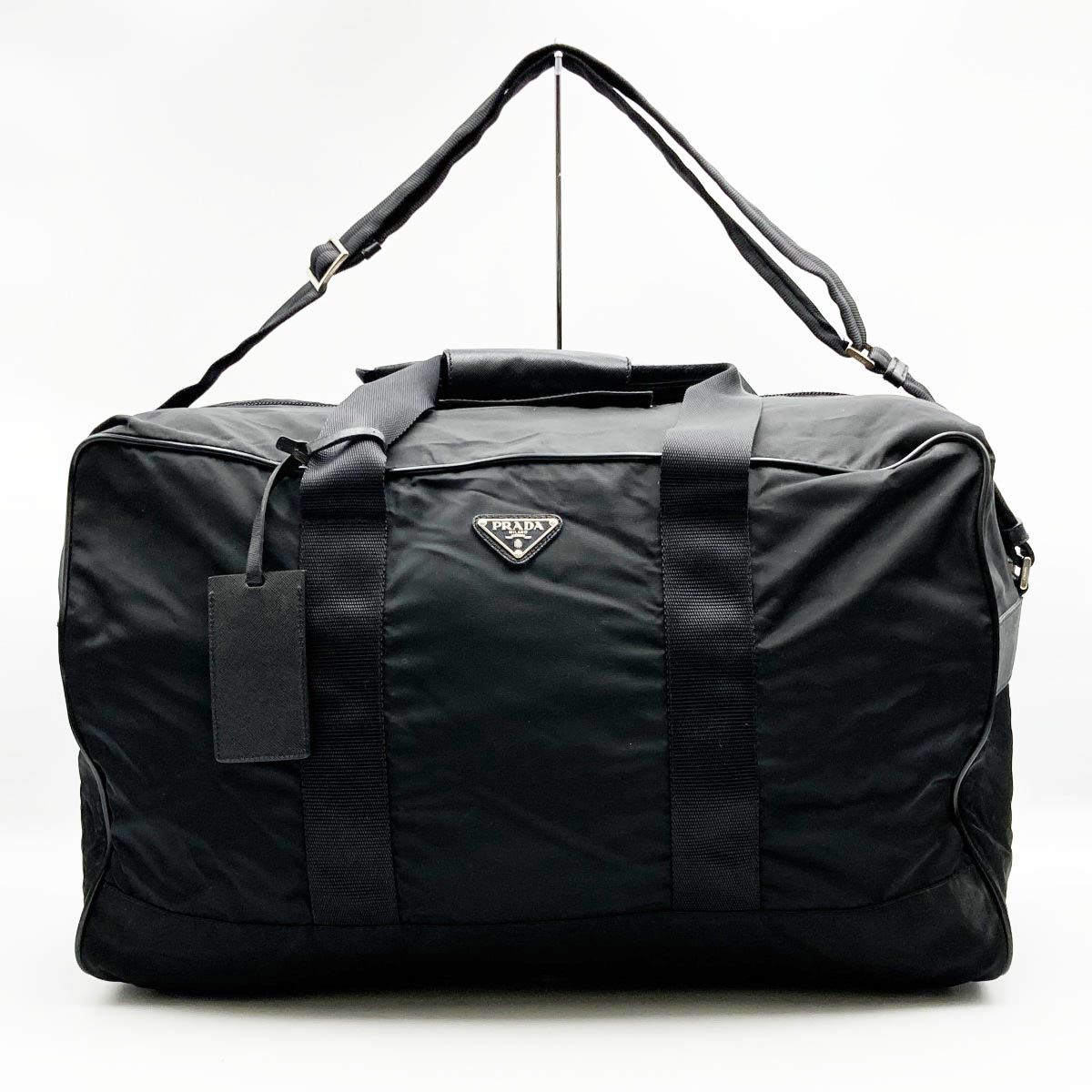 【美品】PRADA プラダ ボストンバッグ ショルダーバッグ 旅行鞄 V70S PRADA プラダ バッグ ボストンバッグ 2WAY ナイロン ブラック