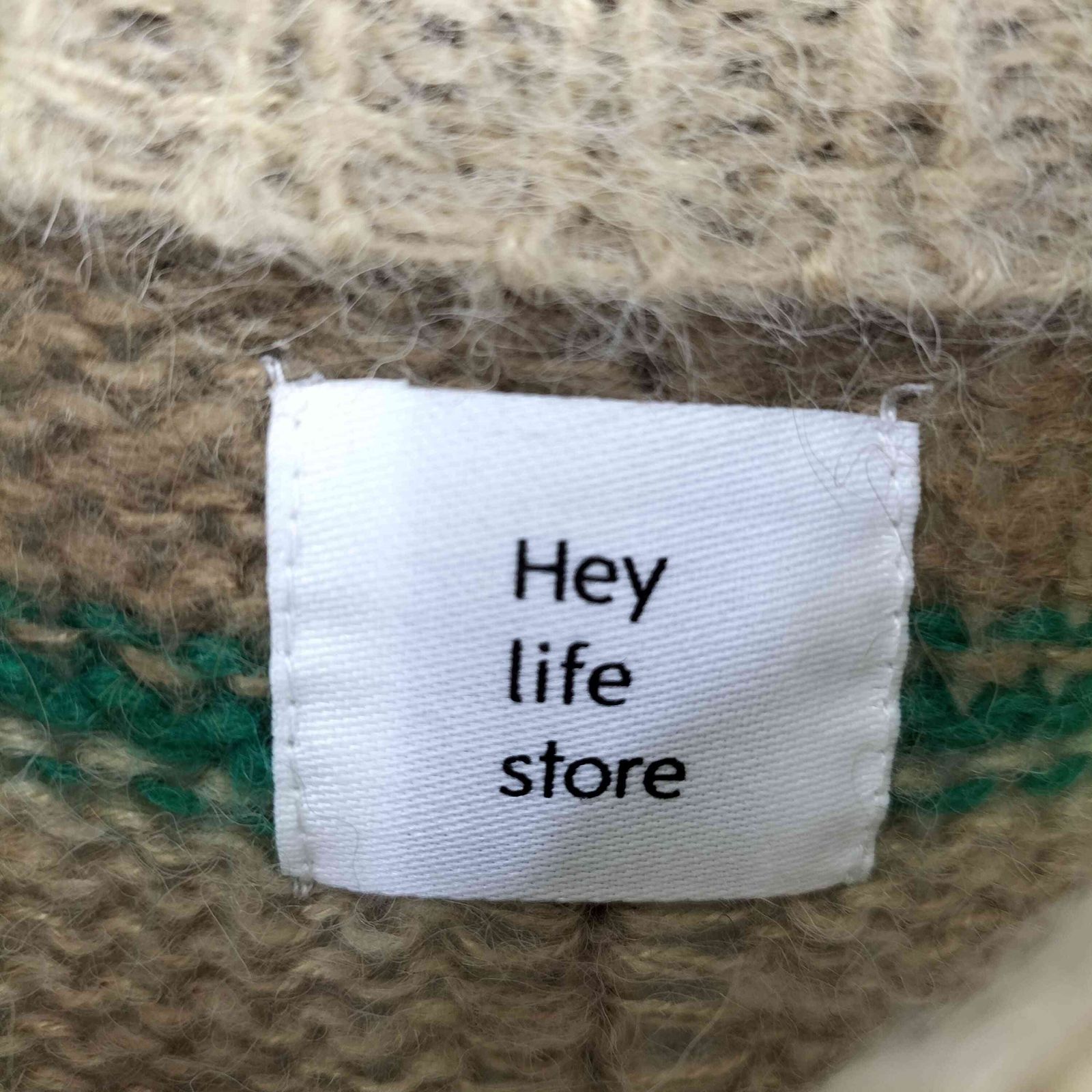 ヘイライフストア Hey life store border mohair knit レディース FREE