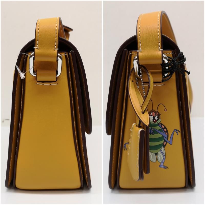 coach ショルダー バッグ ミッキーマウス 100周年限定コレクション 希少 ディズニー100周年限定】コーチ ショルダー本革 ピンク