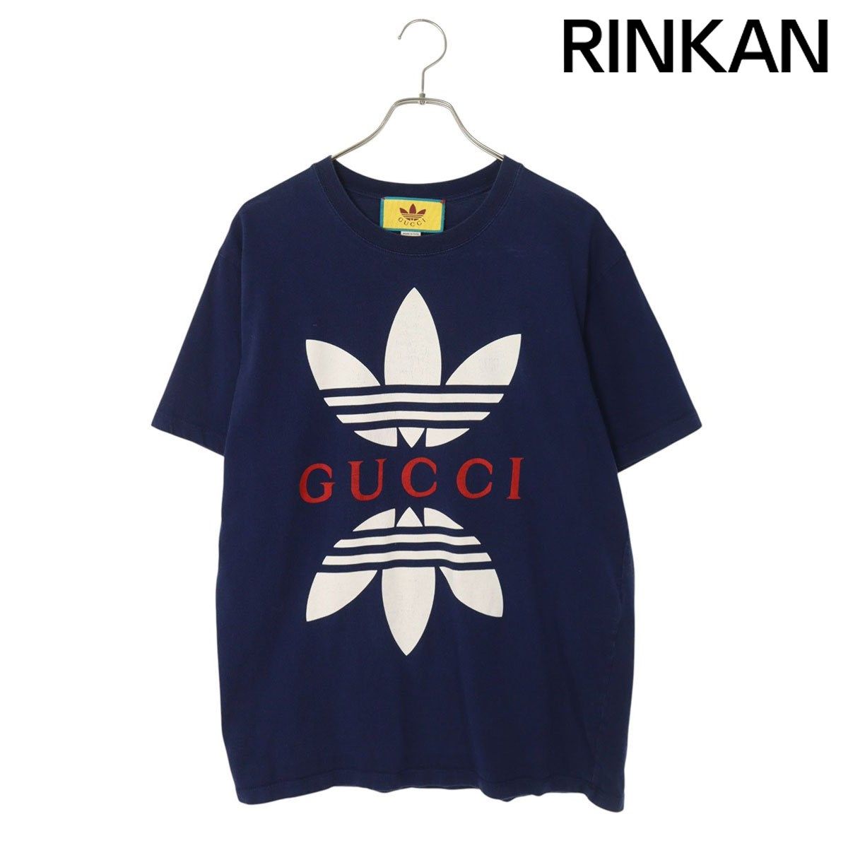 グッチ　Tシャツ グッチ 548334 XJEMJ アディダスロゴプリントTシャツ メンズ S