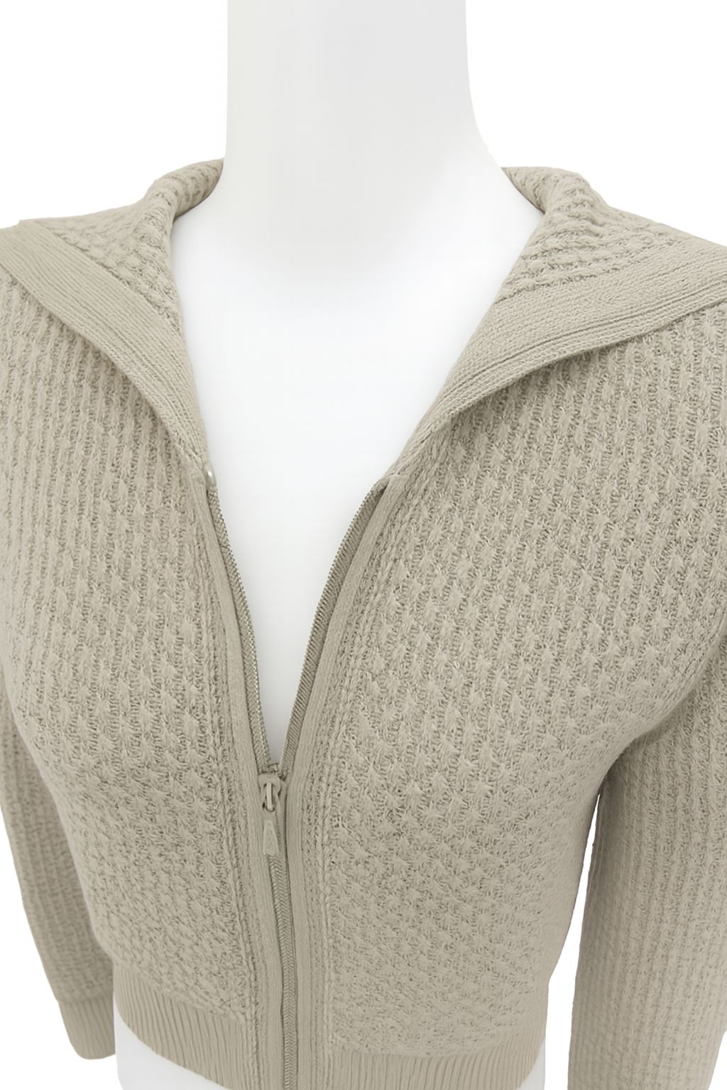 未使用級FOXEY/フォクシー 41890 パーカー 麻 リネンリュクス ニット