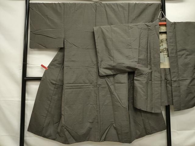 平和屋着物男性　本場大島紬　アンサンブル　格子　正絹　逸品　DAAL8366ob