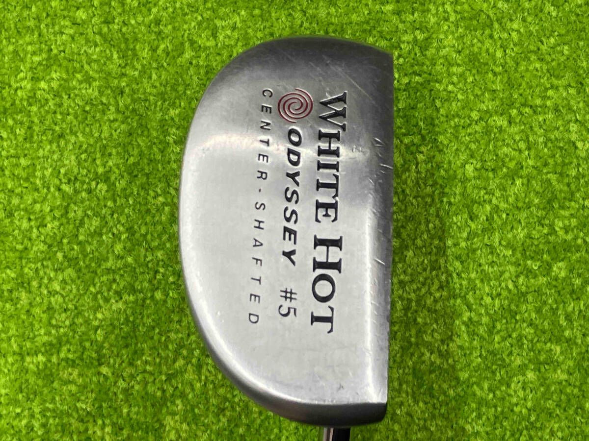 パター/Odyssey オデッセイ/WHITE STEEL ＃5/CENTER SHAFTED/REVERSE GLIP.lN