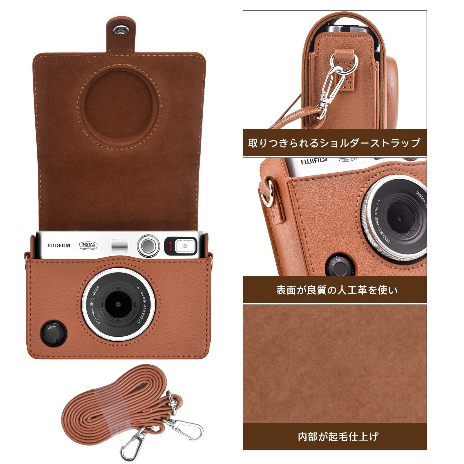 mini evo instax ケース、チェキ ケース チェキevo チェキ フィルム