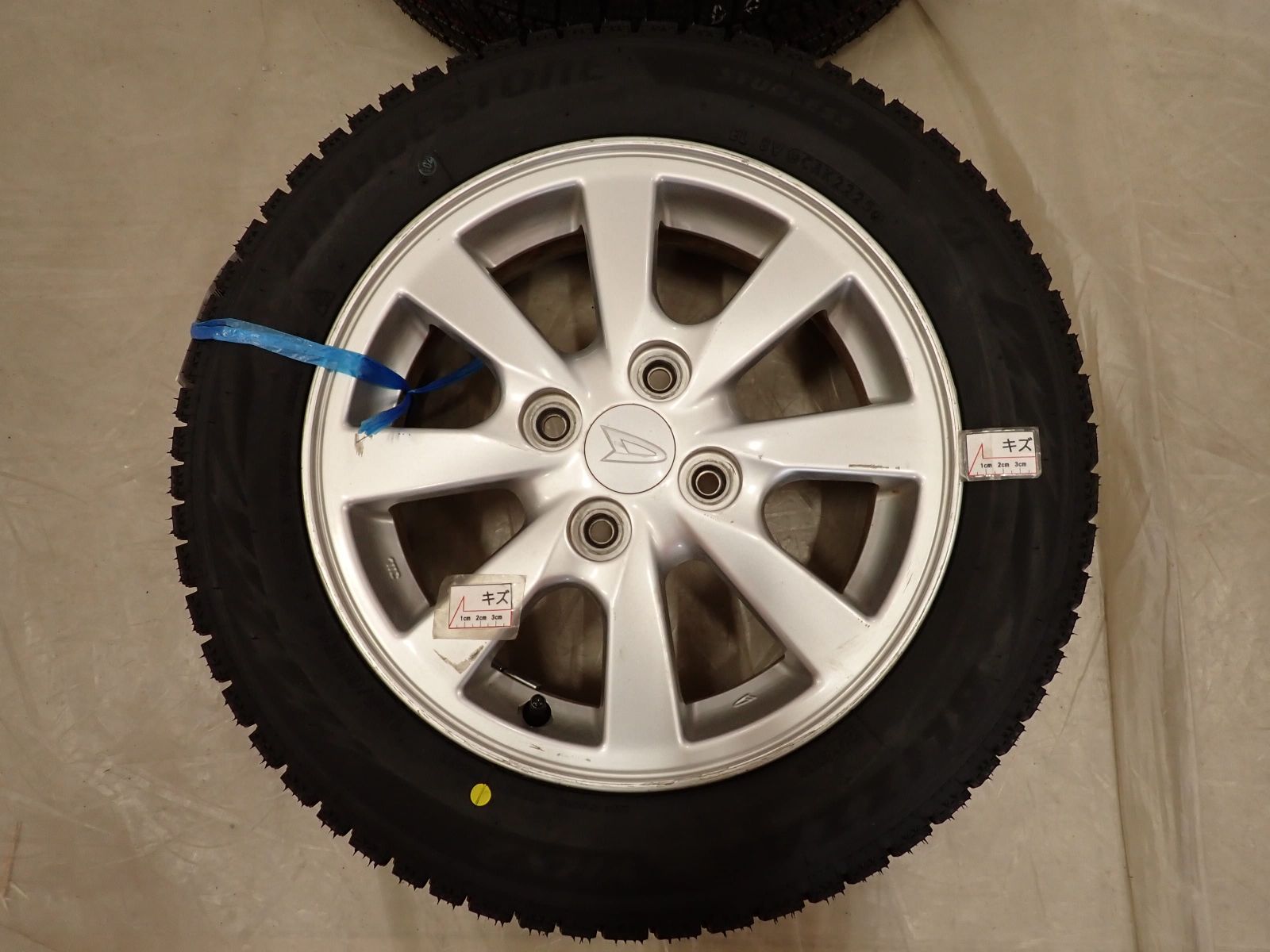 冬 製 4本 会社宛 155 65R14×4.5J 75Q ブリヂストン ブリザック VRX2 ダイハツ純正 アルミ ウェイク タント NO D6271 FFCRYSTALESIA_COM