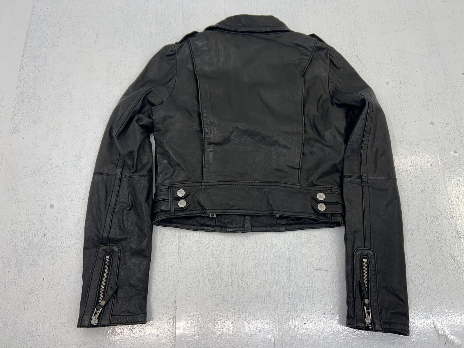 バーバリーブルーレーベル ダブルライダースジャケット 盛岡77-0037】BURBERRY BLUE LABEL バーバリー ブルーレーベル