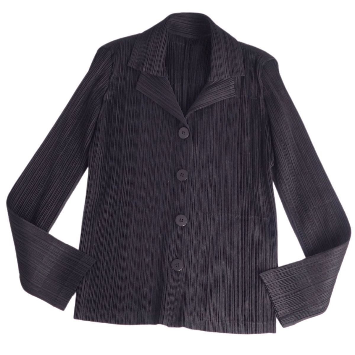 美品 プリーツプリーズ イッセイミヤケ PLEATS PLEASE シャツ ブラウス  